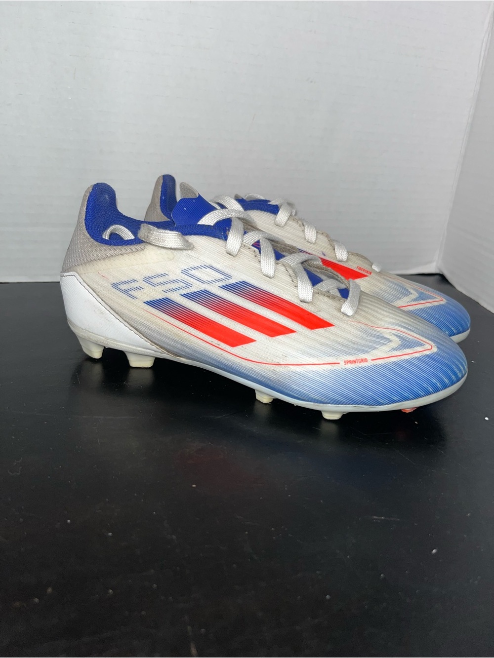 Adidas F50 Pro FG Soccer Cleats Shoes White Lucid Blue